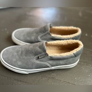 Lugz Clipper Fleece slip on sneakers size 9.5 gray